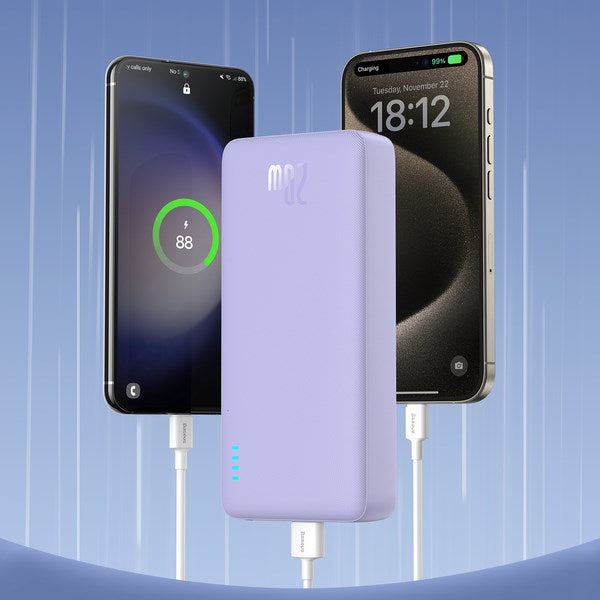 Baseus Airpow - 20,000 mAh 20W power bank (purple)