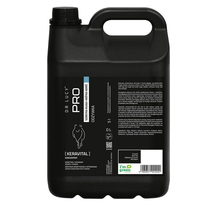 DR LUCY Pro Keravital Rough Coat – dog conditioner – 5l