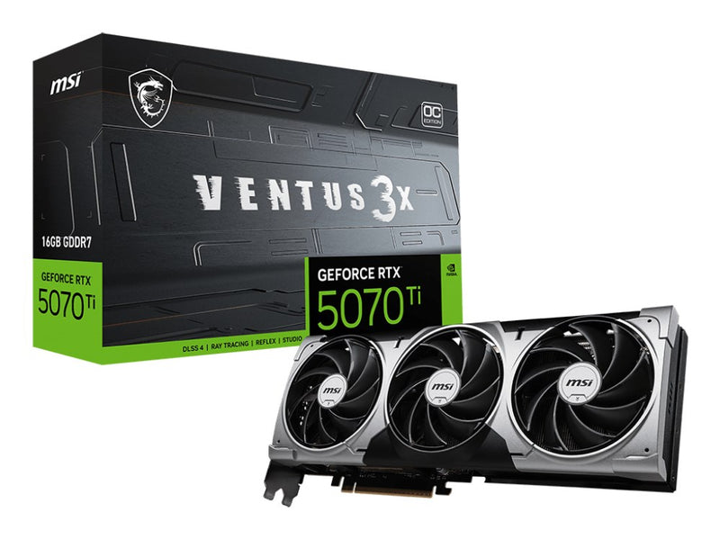 MSI GeForce RTX 5070 Ti 16G VENTUS 3X OC NVIDIA 16 GB GDDR7