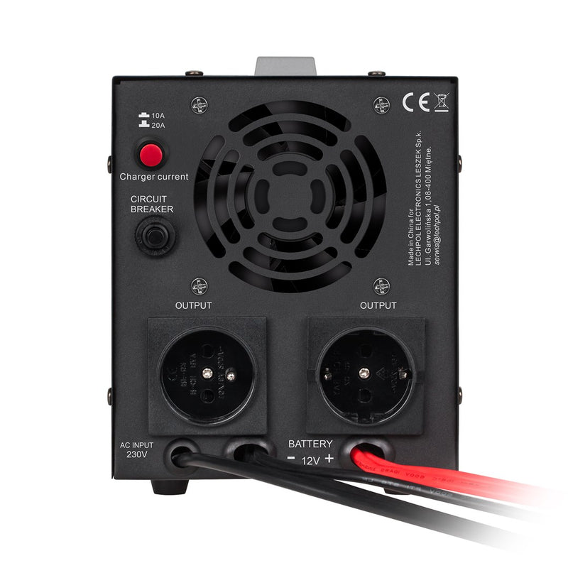 Rebel POWER-1000 Emergency Power Supply – a pure sine wave inverter with a 12V charging function, 230V, 1000VA/700W
