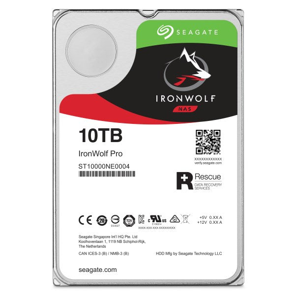 "10TB SEAGATE Ironwolf PRO NAS ST10000NT001 7200RPM 256MB"