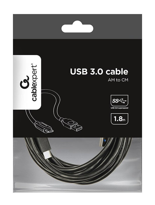 Gembird CCP-USB3-AMCM-6 USB cable USB 3.2 Gen 1 (3.1 Gen 1) 1.8 m USB C USB A Black