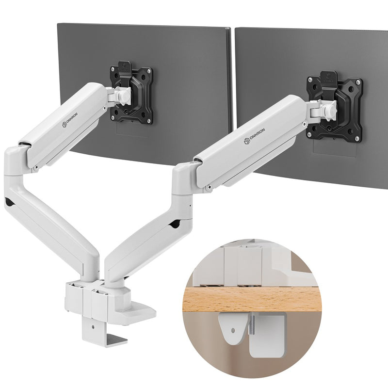 ONKRON G160-BW monitor mount / stand 81.3 cm (32") Desk White, Black
