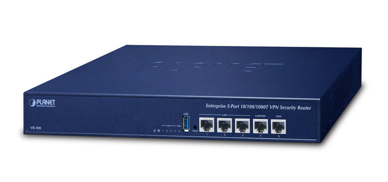 PLANET Enterprise 5-Port wired router Gigabit Ethernet Blue