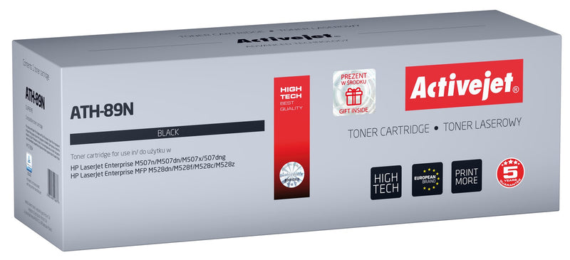 Activejet ATH-89N Toner (ersetzt HP CF289A HP 89A HP89A; Supreme; 5000 Seiten; schwarz) - mit Chip