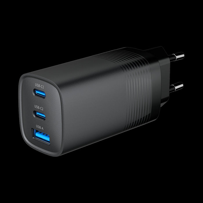 Gembird TA-UC-PDQC65-01-BK mobile device charger Universal Black AC Fast charging Indoor