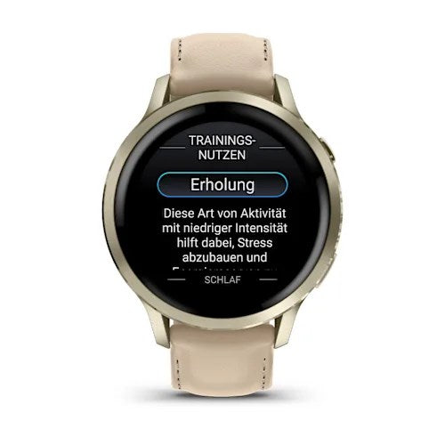 Garmin Venu 4 3,05 cm (1.2") AMOLED 41 mm Numérique 390 x 390 pixels Écran tactile Or Wi-Fi GPS (satellite)