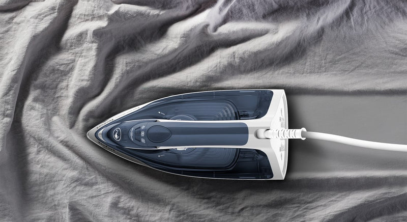 Tefal Express Steam FV2837 Dry & Steam iron Cerilium soleplate 2400 W Blue, Grey, White