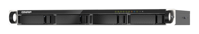 Qnap TS-435XeU-4G, 1U, 4 x 2.5"/3.5" SATA , Marvell Octeon TX2 CN9130 / CN9131 quad-core, 4GB DDR4 SODIMM (Max. 32GB), 2 x 10GbE SFP+, 2 x 2.5GbE, Sin