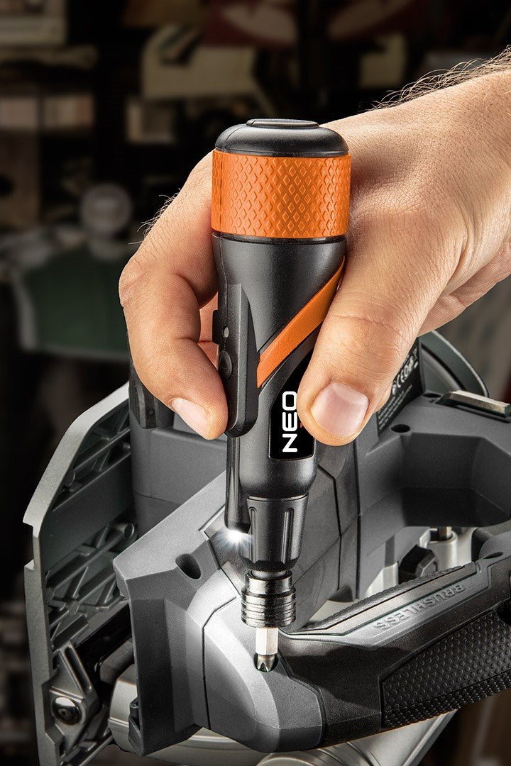 NEO TOOLS cordless screwdriver USB-C 3.6 V, Li-Ion, plastic case + accessories
