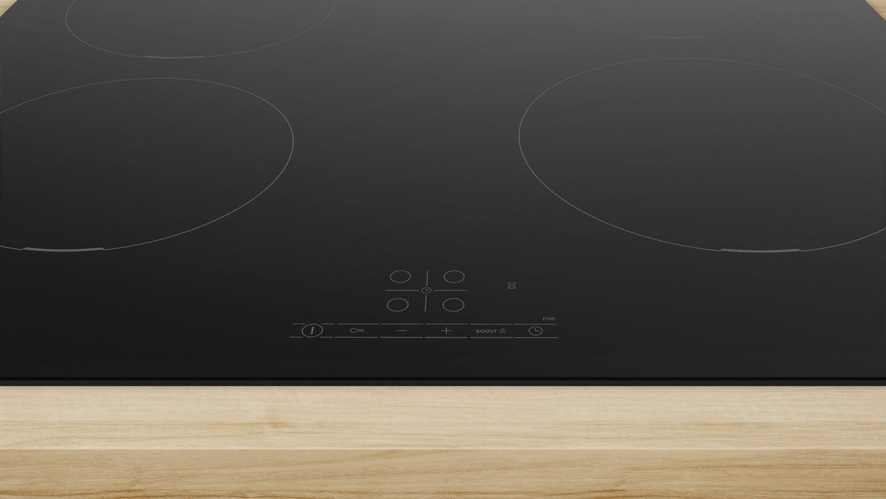 Bosch Serie 4 PUE611BB5E hob Black Built-in 60 cm Zone induction hob 4 zone(s)