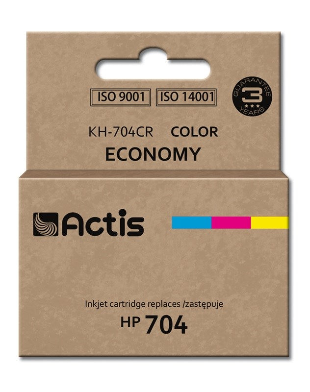 Actis KH-704CR ink for HP printer; HP 704 CN693AE replacement; Standard; 9 ml; color