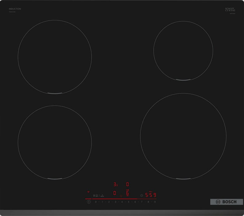 Bosch Serie 6 PIE631HB1E 60 cm 4-zone black built-in induction hob