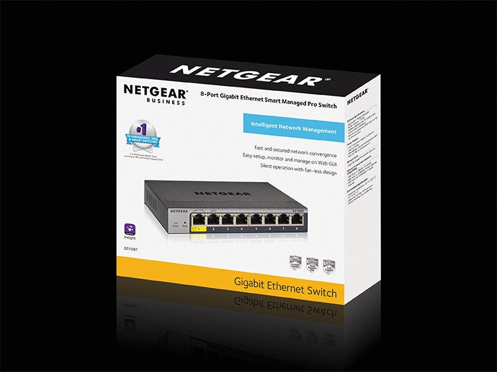 NETGEAR GS108T Managed L2 Gigabit Ethernet (10/100/1000) Grey