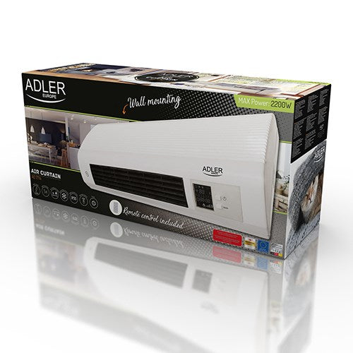 Adler AD 7714 electric space heater Indoor Black, White 2200 W Fan electric space heater