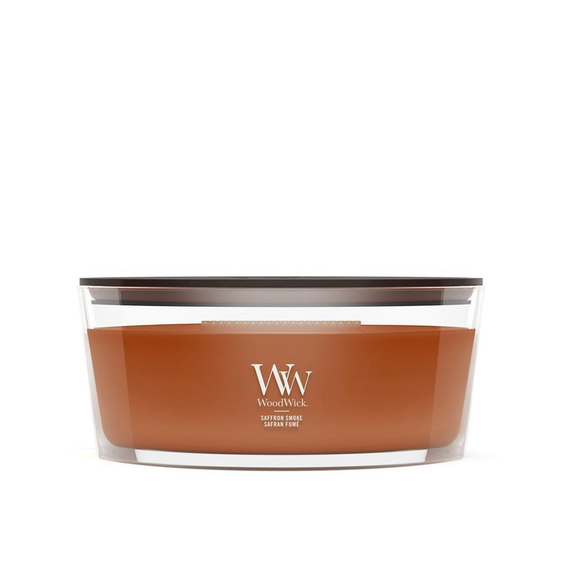 WoodWick Saffron Smoke wax candle Ellipse Brown 1 pc(s)