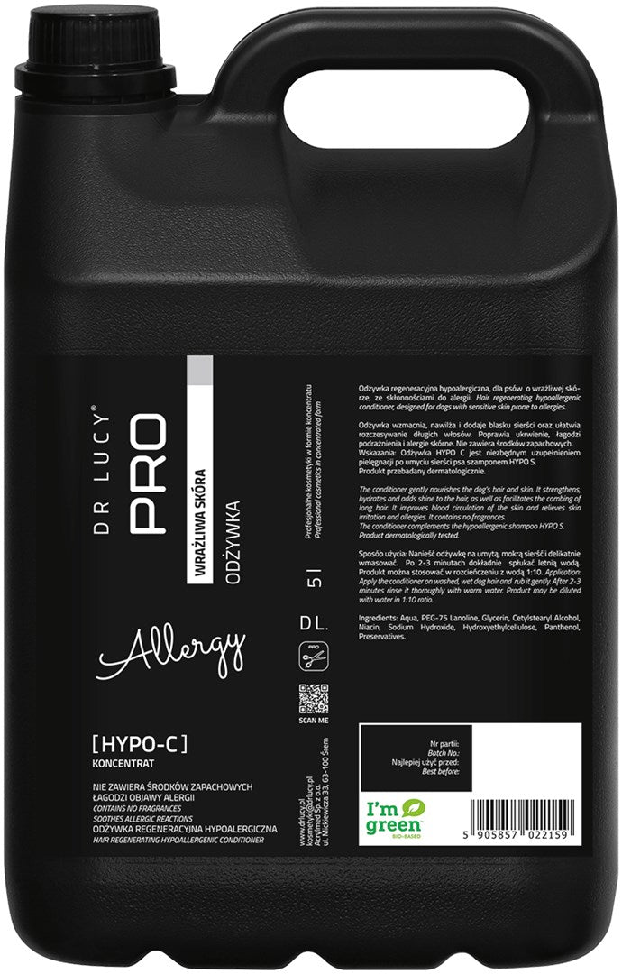 DR LUCY Hypo C sensitive skin - conditioner for dogs - 5l