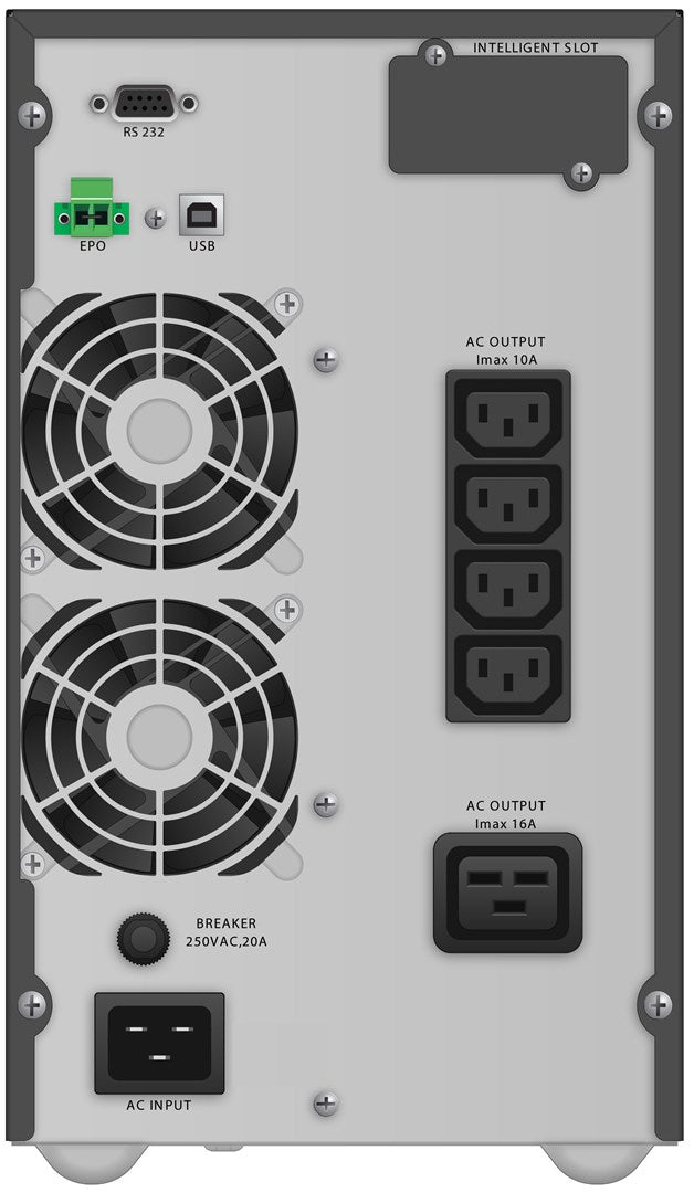 PowerWalker VFI 3000 TG Double-conversion (Online) 3 kVA 2700 W 5 AC outlet(s)