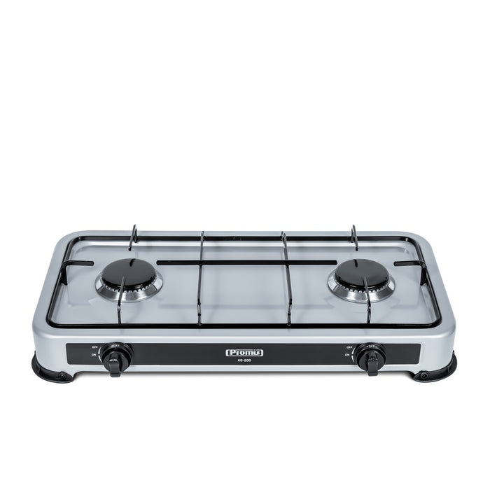 Gas cooker PROMIS KG200 SILVER WITHOUT REDUCER