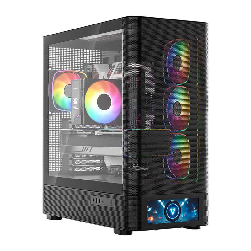 MODECOM Volcano Volcano AQ500 ARGB Midi Black