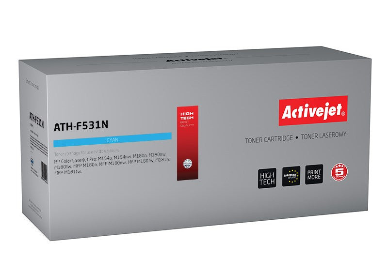 Activejet ATH-F531N Toner (ersetzt HP 205A CF531A; Supreme; 900 Seiten; Cyan)