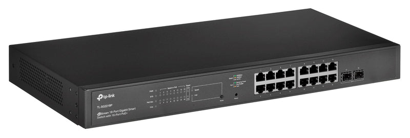TP-Link JetStream 18-Port Gigabit Smart Switch with 16-Port PoE+