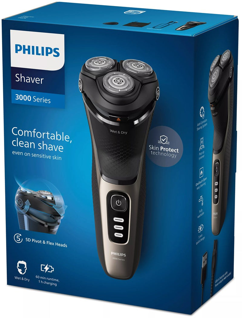 Rasoir électrique Philips Series 3000 S3242/12 Wet & Dry