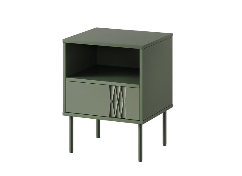 Cama Nachttisch 2 Stk. TRESSE 44x40x53 mattgrün