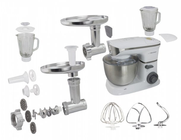 Esperanza EKM025 food processor 1000 W 5 L Stainless steel, White