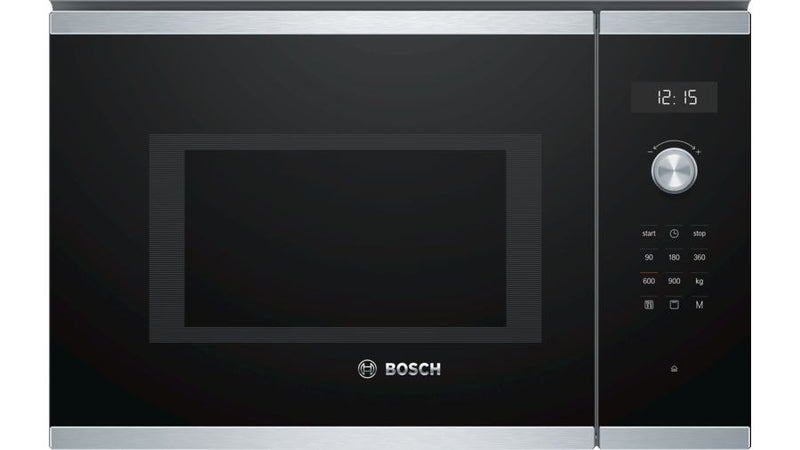 Bosch Serie 6 BEL554MS0 Built-in microwave oven with grill, 59 x 38 cm 25 L 900 W Stainless steel