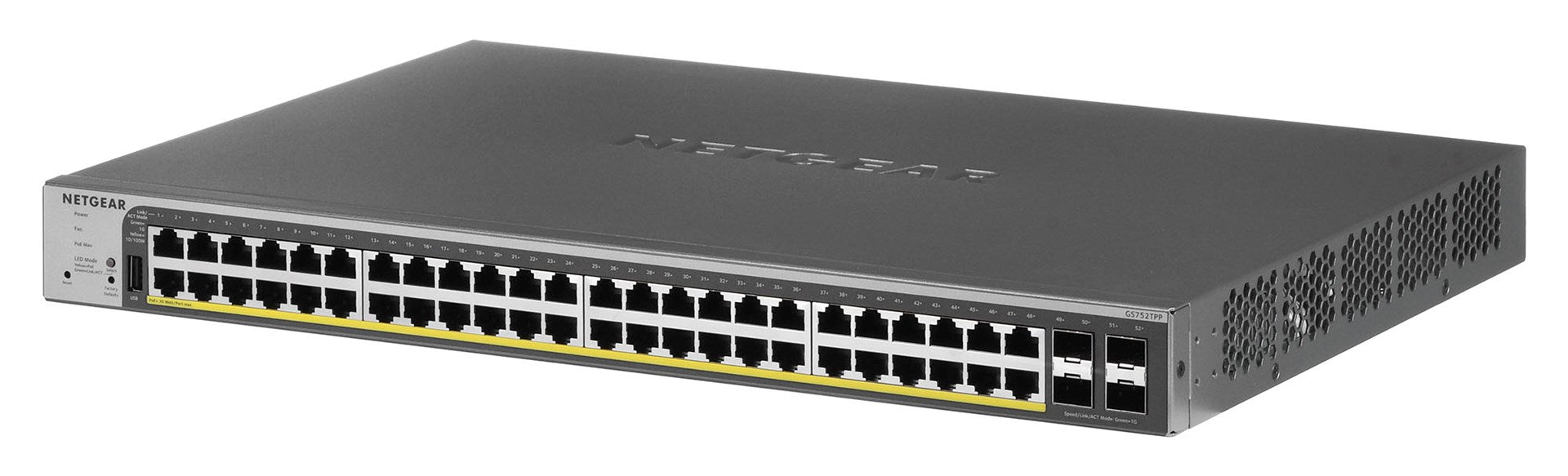 NETGEAR GS752TPP Managed L2/L3/L4 Gigabit Ethernet (10/100/1000) Power over Ethernet (PoE) Grey