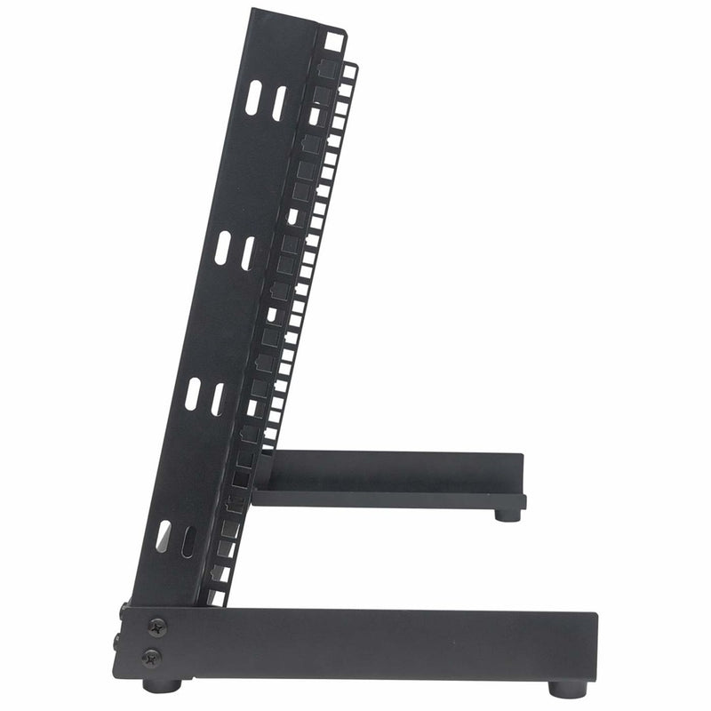 Intellinet Network Rack, Open Frame (Desktop), 8U, Flatpack, Black, 19", Three Year Warranty
