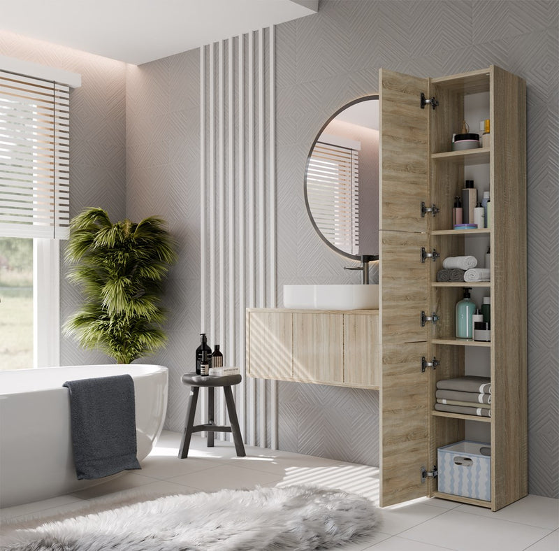 Topeshop S33 SONOMA bathroom storage cabinet Oak