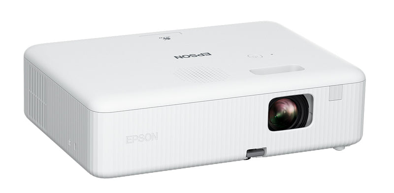 Epson CO-W01 - 3LCD projector - portable - 3000 lumens (white) - 3000 lumens (colour) - WXGA (1280 x 800) - 16:10 - black / white