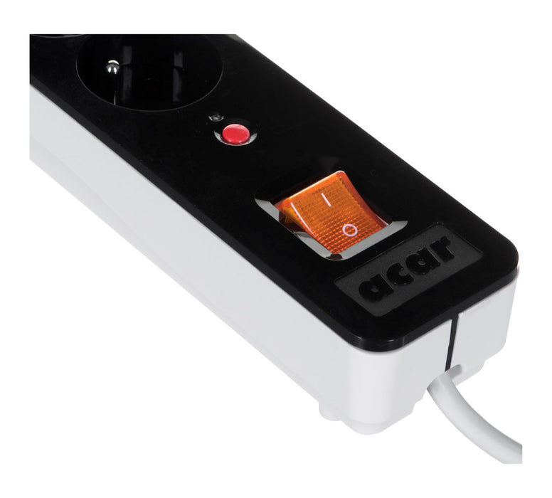 ACAR X5 power extension 1.5 m 5 AC outlet(s) Indoor Black
