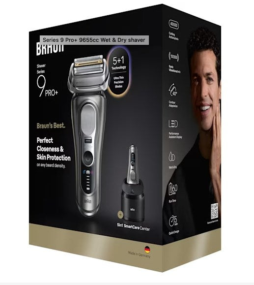 Braun Series 9 Pro+ 9655cc Foil shaver Trimmer Grey