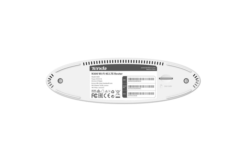 Tenda N300 wireless router Fast Ethernet Single-band (2.4 GHz) 4G White