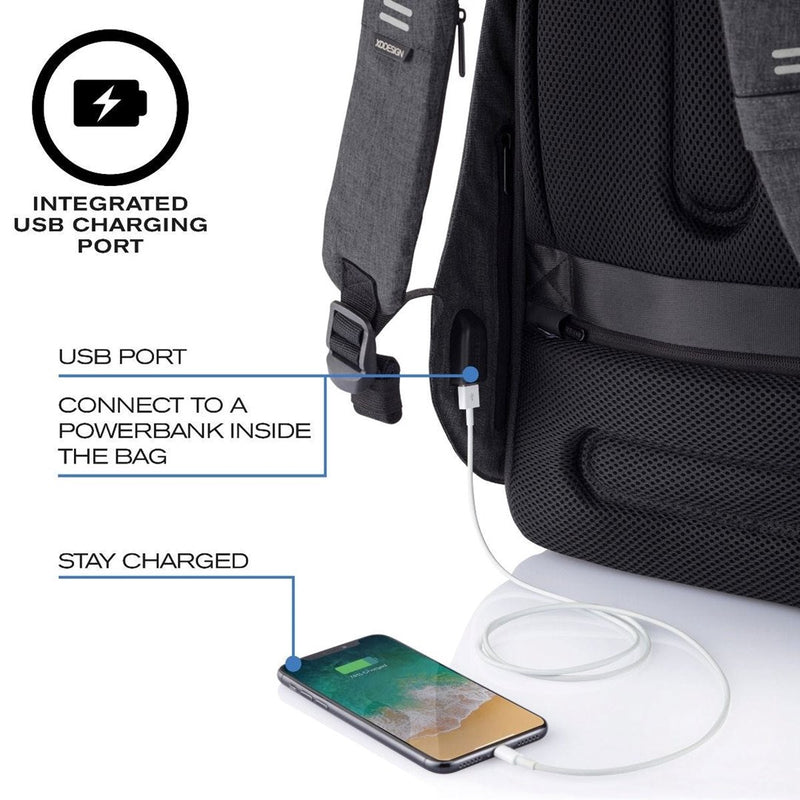 XD DESIGN DIEBSTAHLGESCHÜTZTER RUCKSACK BOBBY HERO XL SCHWARZ P/N: P705.711