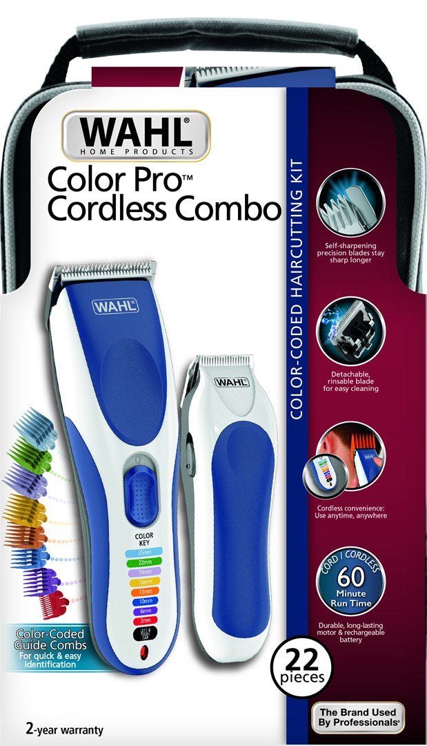 Wahl 09649-916 hair trimmers/clipper Blue, White 8 Nickel-Metal Hydride (NiMH)