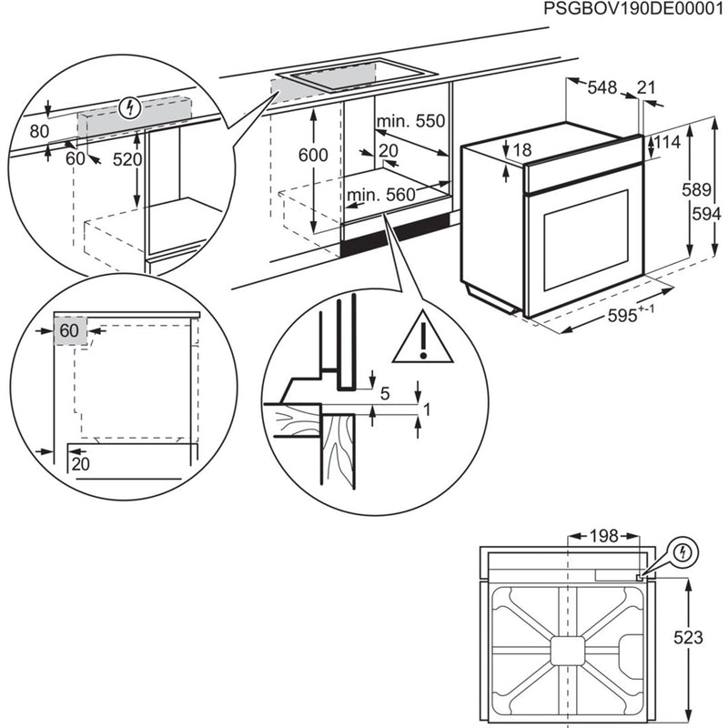 ELECTROLUX LOC9P3XZ oven