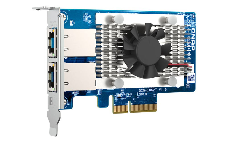 Dual-port BASET 10GbE network expansion card low-profile form factor PCIe Gen3 x4 Aquantia AQC107