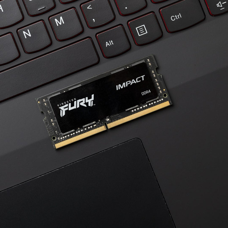 Kingston Fury Impact - DDR4 - Kit - 64 GB 2 x 32 GB - SO DIMM 260-pin - 3200 MHz - 64 GB - DDR4 (KF432S20IBK2/64)