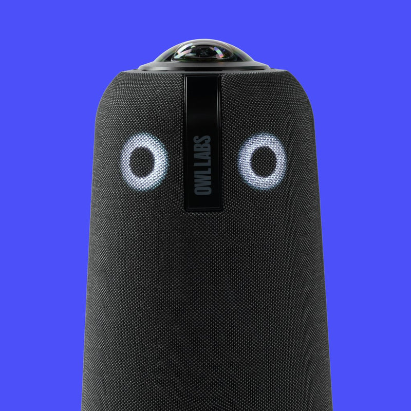 Owl Labs Meeting Owl 4+ 360-Degree, 4K Smart Video Conference Camera, Microphone and Speaker (Automatic Speaker Focus, Smart Zooming and Noise Equalis