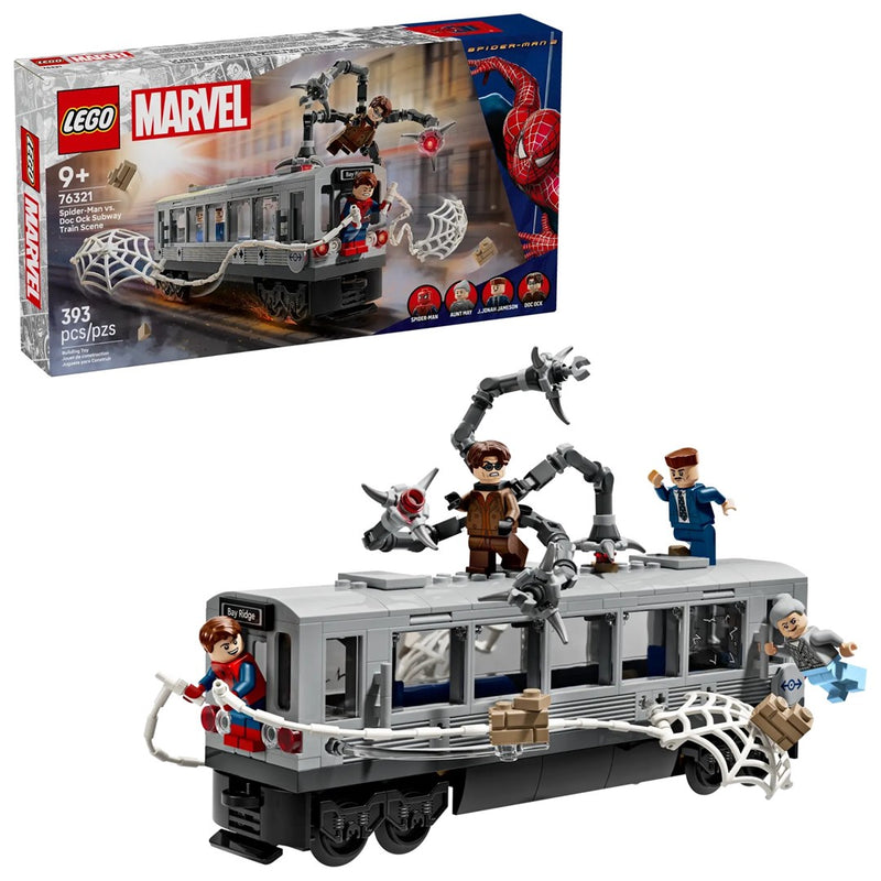 LEGO MARVEL 76321 Spider-Man vs. Doc Ock Subway Train Scene