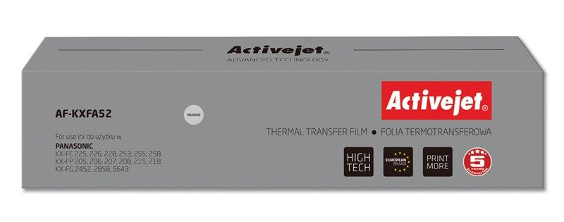 Activejet AF-KXFA52 Copy Film (Replacement for Panasonic KX-FA52; Supreme; black)