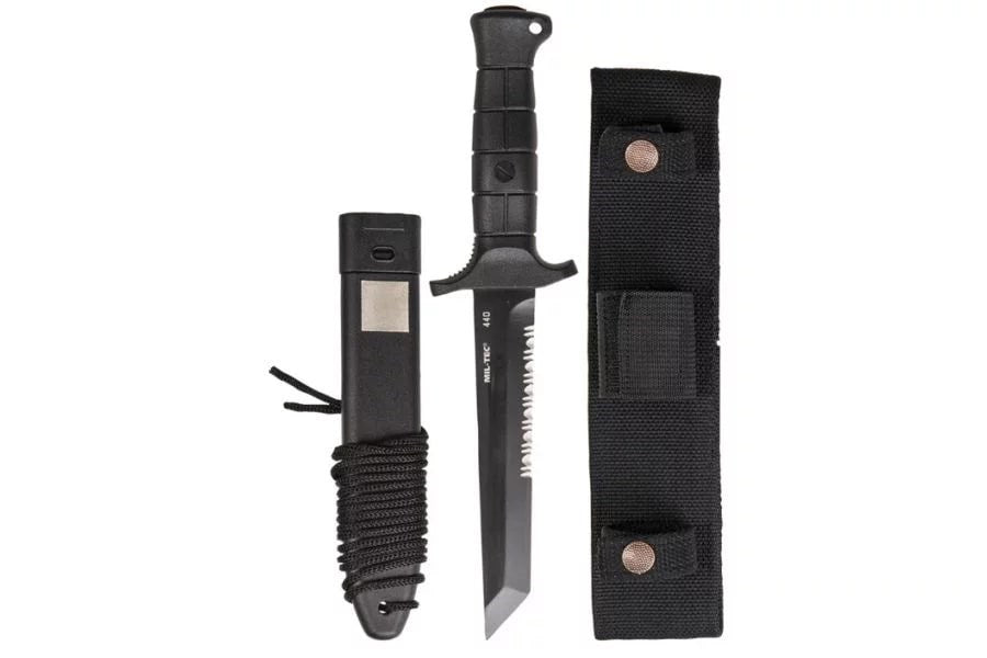 Mil-Tec German Combat Knife Black 2000 steel 440