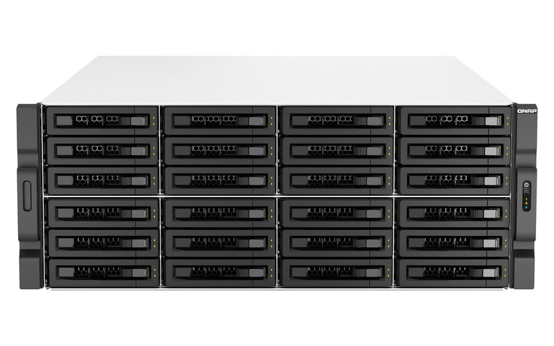 30-Bay 4U rackmount NAS Intel Xeon E-2378 8 cores / 16 threads 2.6 GHz processor (boost up to 4.8 GHz) 64 GB ECC DDR4 24 x 2.5in/3.5in SATA 6Gbps HDD/