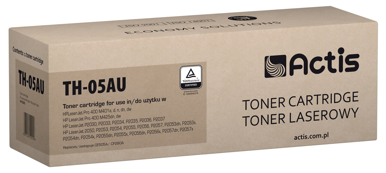 Actis TH-05AU Toner Universal (replacement for HP 05A, CE505A, 80A, CF280A, TH-80A; Standard; 2800 pages; black)