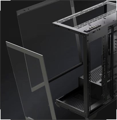 CORSAIR Midi 3500X LXR LINK (Tempered Glass) Black