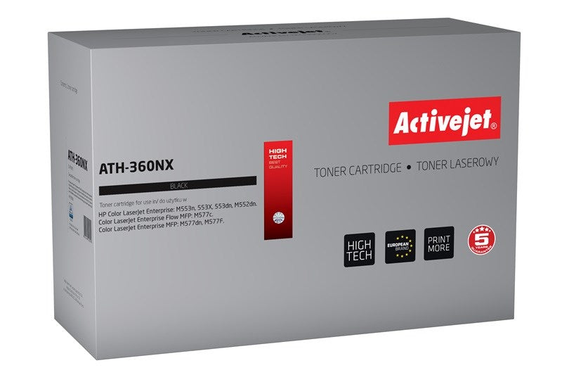 Activejet ATH-360NX Toner (replacement for HP 508X HP508X CF360X; Supreme; 12500 pages; black)